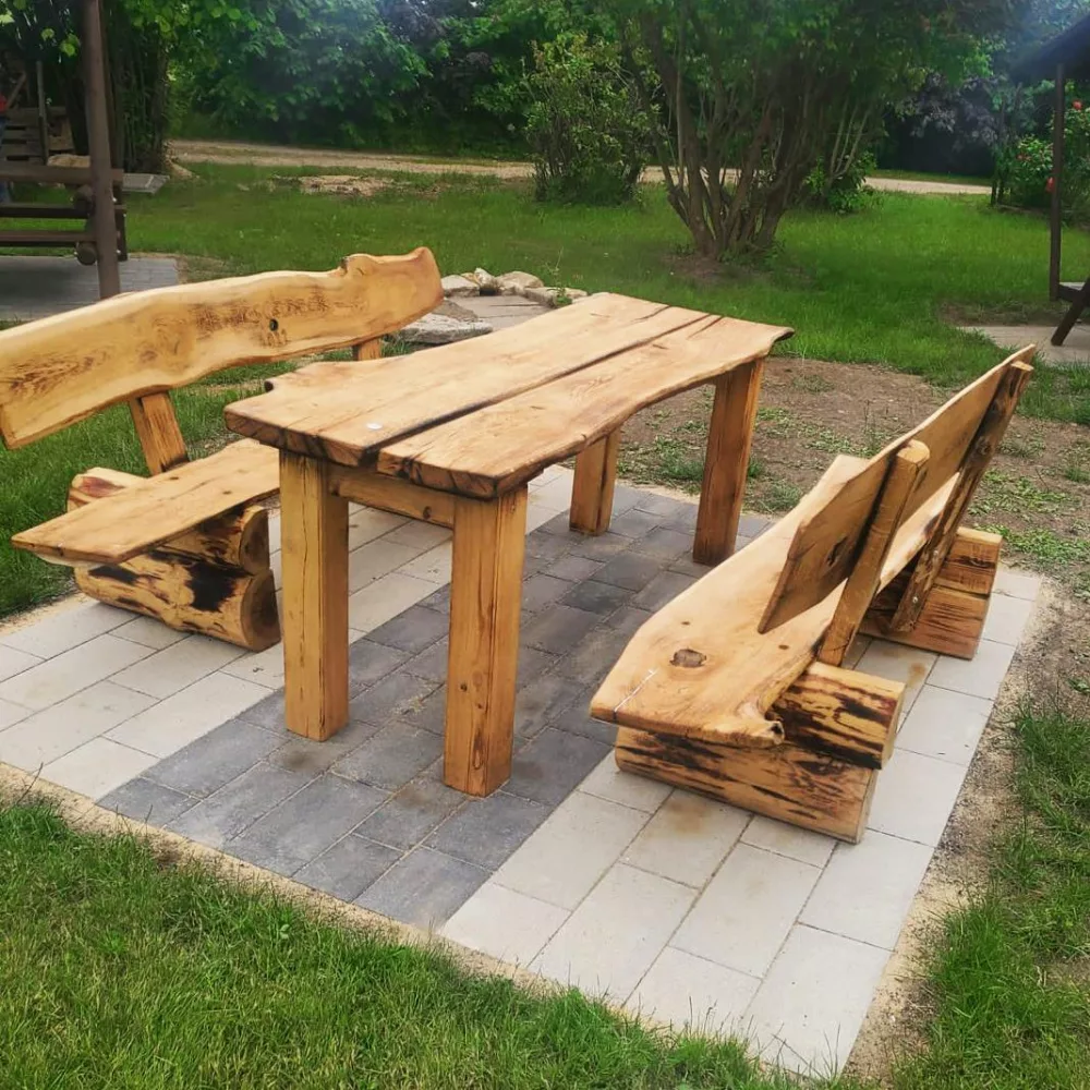 3er sitzgruppe Holz