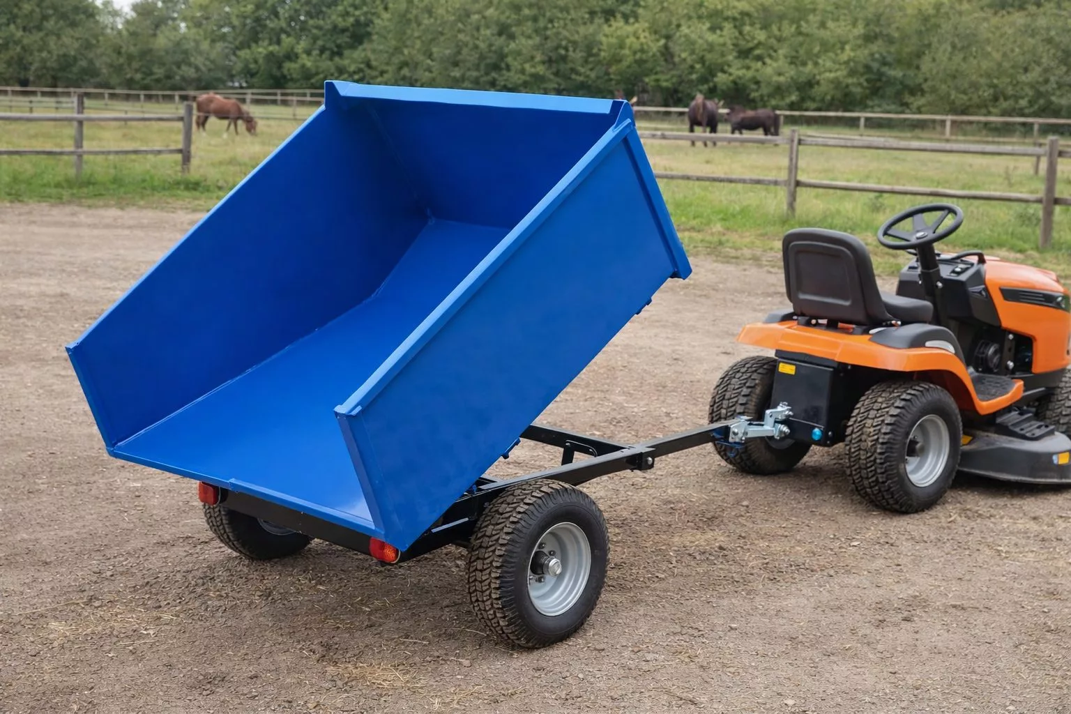 Anhänger für Kleintraktor und Aufsitzmäher aus eigener Fertigung